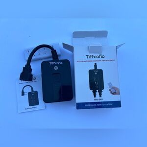 Tiffcofio New Outdoor Light Sensor Countdown Timer With Remote, 100 FT Range